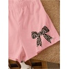 image:imageRoseSeek Girls 2 Piece Outfits Cherry Bow Graphic Tee Shirt and Shorts Set Cute Summer OutfitsMix Pink