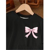 image:imageRoseSeek Girls 2 Piece Outfits Cherry Bow Graphic Tee Shirt and Shorts Set Cute Summer OutfitsMulticolor