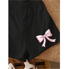 image:imageRoseSeek Girls 2 Piece Outfits Cherry Bow Graphic Tee Shirt and Shorts Set Cute Summer OutfitsMulticolor
