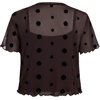 image:imageRoseSeek Girls 2 Piece Outfits Star Graphic Y2K Sheer Mesh Shirts and Spaghetti Strap Camisole TopsBrown