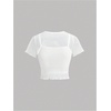image:imageRoseSeek Girls 2 Piece Outfits Star Graphic Y2K Sheer Mesh Shirts and Spaghetti Strap Camisole TopsFloral White