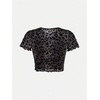 image:imageRoseSeek Girls 2 Piece Outfits Star Graphic Y2K Sheer Mesh Shirts and Spaghetti Strap Camisole TopsLeopard Black