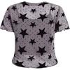 image:imageRoseSeek Girls 2 Piece Outfits Star Graphic Y2K Sheer Mesh Shirts and Spaghetti Strap Camisole TopsLight Grey