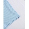 image:imageRoseSeek Girls 2 Piece Outfits Waffle Knit Scoop Neck Button Down Crop Tank Tops Paperbag Waist Track ShortsLight Blue
