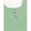 image:imageRoseSeek Girls 2 Piece Outfits Waffle Knit Scoop Neck Button Down Crop Tank Tops Paperbag Waist Track ShortsLight Green