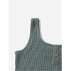 image:imageRoseSeek Girls 2 Piece Outfits Waffle Knit Scoop Neck Button Down Crop Tank Tops Paperbag Waist Track ShortsPure Green