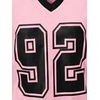 image:imageRoseSeek Girls 2 Piece Summer Outfits Number Graphic Short Sleeve Jersey Shirt and Cargo Pants Sets TrendyMulticolor Pink