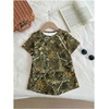 image:imageRoseSeek Girls 2 Piece Summer Outfits Short Sleeve Camo T Shirt and Mini Shorts Clothing Set TracksuitMulticolor Camo
