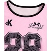 image:imageRoseSeek Girls 2 Piece Summer Outfits Short Sleeve Ruched Basic Tess and Camo Cargo Pants Sets TrendyNumber Pink and Black