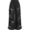 image:imageRoseSeek Girls 2 Piece Summer Outfits Short Sleeve Ruched Basic Tess and Camo Cargo Pants Sets TrendyRed Black