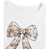 image:imageRoseSeek Girls 2 Piece Summer Outfits Short Sleeve Ruched Basic Tess and Camo Cargo Pants Sets TrendyWhite Camouflage