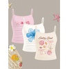 image:imageRoseSeek Girls 3 Packs Cheetah Leopard Floral Tank Top Spaghetti Strap Fitted Summer Cute Camisole TopsBeige Pink White