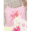 image:imageRoseSeek Girls 3 Packs Cheetah Leopard Floral Tank Top Spaghetti Strap Fitted Summer Cute Camisole TopsPink Yellow White