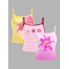 image:imageRoseSeek Girls 3 Packs Cheetah Leopard Floral Tank Top Spaghetti Strap Fitted Summer Cute Camisole TopsYellow Pink
