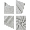 image:imageRoseSeek Girls 3 Packs Graphic Print T Shirts Set Crew Neck Short Sleeve T Shirt Oversized Summer TopsBlack Grey Beige