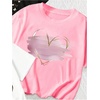 image:imageRoseSeek Girls 3 Packs Graphic Print T Shirts Set Crew Neck Short Sleeve T Shirt Oversized Summer TopsPink Black White