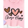 image:imageRoseSeek Girls 3 Packs Graphic Print T Shirts Set Crew Neck Short Sleeve T Shirt Oversized Summer TopsPink Purple Black