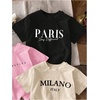 image:imageRoseSeek Girls 3 Packs T Shirts Set Letter Graphic Tees Short Sleeve Crew Neck Summer Tee ShirtBlack Khaki Pink