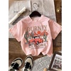 image:imageRoseSeek Girls 3 Packs T Shirts Set Letter Graphic Tees Short Sleeve Crew Neck Summer Tee ShirtGraphic Multicolor