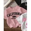 image:imageRoseSeek Girls 3 Packs T Shirts Set Letter Graphic Tees Short Sleeve Crew Neck Summer Tee ShirtPink Multicolor