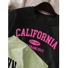 image:imageRoseSeek Girls 3 Packs T Shirts Set Letter Graphic Tees Short Sleeve Crew Neck Summer Tee ShirtWhite Black Green