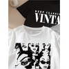 image:imageRoseSeek Girls 3 Packs T Shirts Set Letter Graphic Tees Short Sleeve Crew Neck Summer Tee ShirtWhite Black Grey