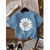 image:imageRoseSeek Girls 4 Packs Graphic Tees Short Sleeve Floral Heart T Shirt Crew Neck Cute TopsMulticolor
