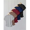 image:imageRoseSeek Girls 5 Packs T Shirts Short Sleeve Ruched Tee Tops Summer Fitted Crewneck Basic TopGrey Brown Red Blue Black