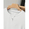 image:imageRoseSeek Girls 5 Packs T Shirts Short Sleeve Ruched Tee Tops Summer Fitted Crewneck Basic TopMulticolor