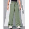 image:imageRoseSeek Girls Baggy Wide Leg Jeans High Elastic Waisted Denim Pants Casual Jeans with Bow Y2K StreetwearGreen