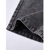 image:imageRoseSeek Girls Baggy Wide Leg Jeans High Elastic Waisted Denim Pants Casual Jeans with Bow Y2K StreetwearGrey