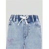 image:imageRoseSeek Girls Baggy Wide Leg Jeans High Elastic Waisted Denim Pants Casual Jeans with Bow Y2K StreetwearLightly Wash
