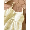 image:imageRoseSeek Girls Boho Bowknot Hollow Out Camisole Tops Spaghetti Strap V Neck Babydoll Crop TopApricot
