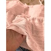 image:imageRoseSeek Girls Boho Bowknot Hollow Out Camisole Tops Spaghetti Strap V Neck Babydoll Crop TopApricot Beige