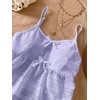 image:imageRoseSeek Girls Boho Bowknot Hollow Out Camisole Tops Spaghetti Strap V Neck Babydoll Crop TopLight Mauve Purple