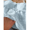 image:imageRoseSeek Girls Boho Bowknot Hollow Out Camisole Tops Spaghetti Strap V Neck Babydoll Crop TopLight Pure Blue