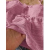 image:imageRoseSeek Girls Boho Bowknot Hollow Out Camisole Tops Spaghetti Strap V Neck Babydoll Crop TopPink
