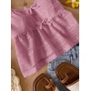 image:imageRoseSeek Girls Boho Bowknot Hollow Out Camisole Tops Spaghetti Strap V Neck Babydoll Crop TopPink
