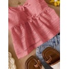 image:imageRoseSeek Girls Boho Bowknot Hollow Out Camisole Tops Spaghetti Strap V Neck Babydoll Crop TopWatermelon Pink
