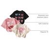 image:imageRoseSeek Girls Bow Cherry Graphic Tees Short Sleeve Crewneck Cute T Shirts Tops for Teens Summer TopsBeige Pink Black