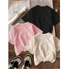 image:imageRoseSeek Girls Bow Cherry Graphic Tees Short Sleeve Crewneck Cute T Shirts Tops for Teens Summer TopsBeige Pink Black
