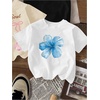 image:imageRoseSeek Girls Bow Cherry Graphic Tees Short Sleeve Crewneck Cute T Shirts Tops for Teens Summer TopsBlack Beige White