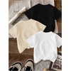 image:imageRoseSeek Girls Bow Cherry Graphic Tees Short Sleeve Crewneck Cute T Shirts Tops for Teens Summer TopsBlack White Beige