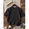 image:imageRoseSeek Girls Bow Cherry Graphic Tees Short Sleeve Crewneck Cute T Shirts Tops for Teens Summer TopsGrey Black White