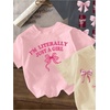 image:imageRoseSeek Girls Bow Cherry Graphic Tees Short Sleeve Crewneck Cute T Shirts Tops for Teens Summer TopsGrey Pink Beige