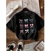 image:imageRoseSeek Girls Bow Cherry Graphic Tees Short Sleeve Crewneck Cute T Shirts Tops for Teens Summer TopsMulticolor