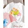 image:imageRoseSeek Girls Bow Cherry Graphic Tees Short Sleeve Crewneck Cute T Shirts Tops for Teens Summer TopsMulticolor White Pink