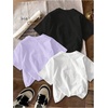 image:imageRoseSeek Girls Bow Cherry Graphic Tees Short Sleeve Crewneck Cute T Shirts Tops for Teens Summer TopsPurple Multicolor