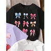 image:imageRoseSeek Girls Bow Cherry Graphic Tees Short Sleeve Crewneck Cute T Shirts Tops for Teens Summer TopsPurple Multicolor