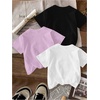 image:imageRoseSeek Girls Bow Cherry Graphic Tees Short Sleeve Crewneck Cute T Shirts Tops for Teens Summer TopsWhite Purple White
